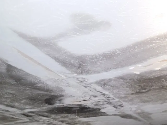 Mold on the ceiling of a water heater room