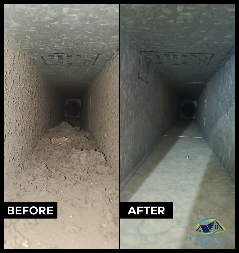 Before/After Air Duct Cleaning 